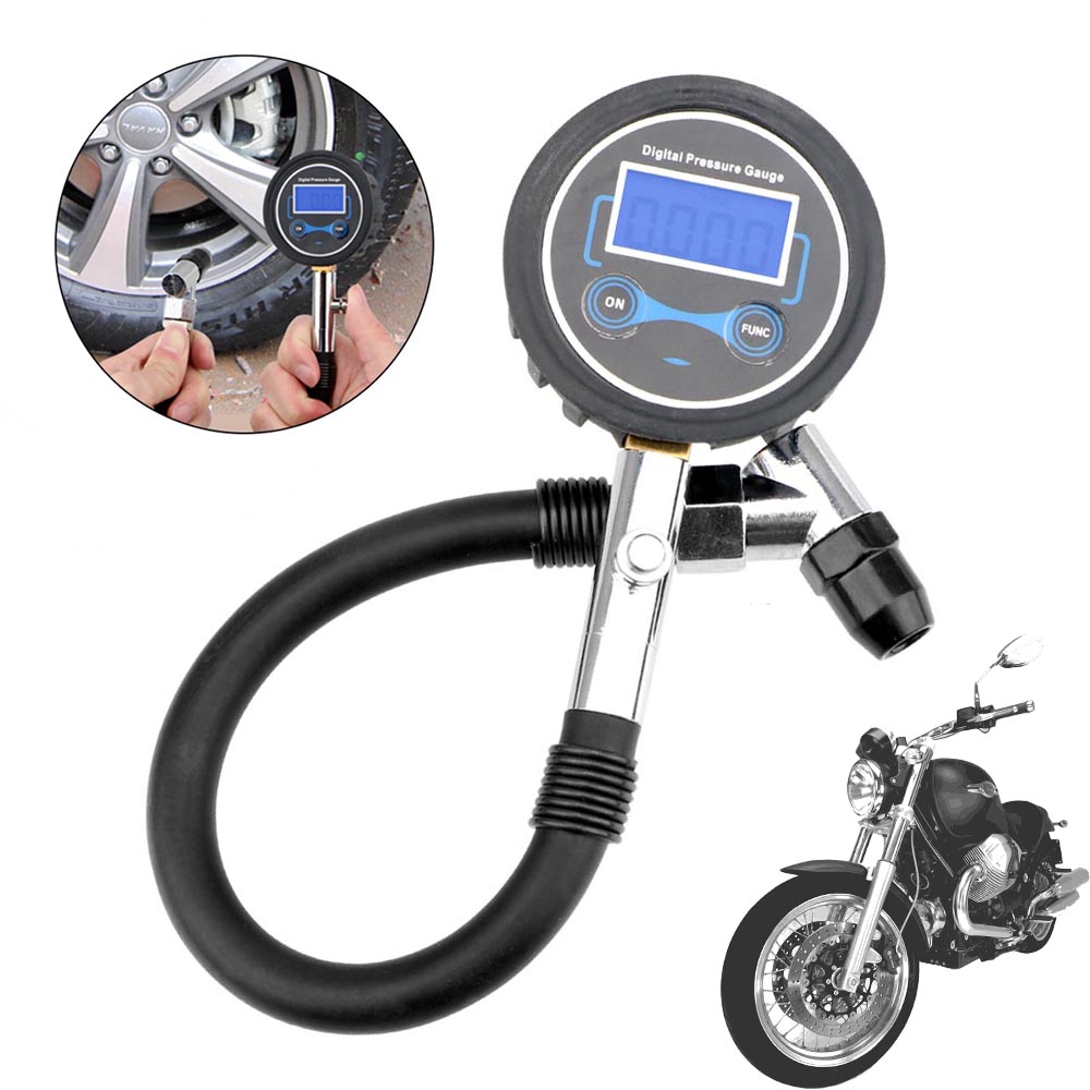 Tyre Pressure Gauge - 0-200Psi pengukur tekanan ban sepeda motor,