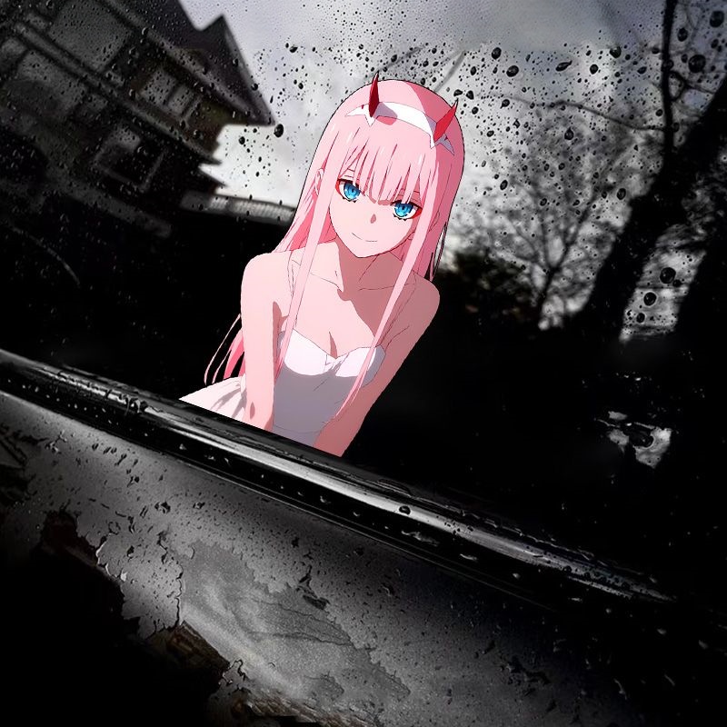 Zero Motorcycle Gear - Stiker Gadis Anime Darling in the