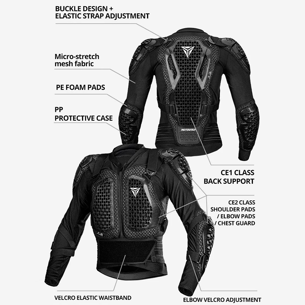 Jaket Motor Pria Pelindung Tub - Motorcycle Gear Jacket ulasan dan harga