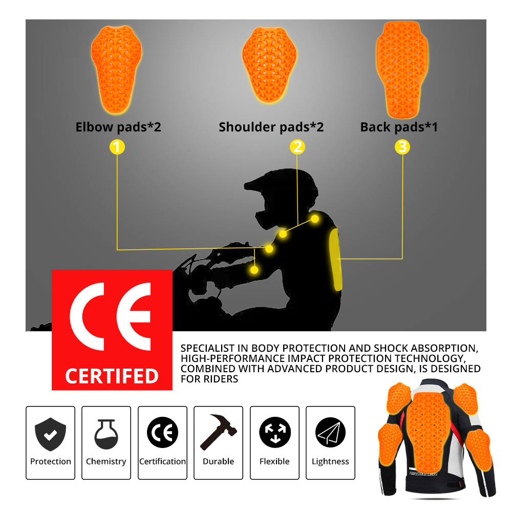 Jaket Pelindung Sepeda Motor P - Motorcycle Gear Jacket ulasan dan harga