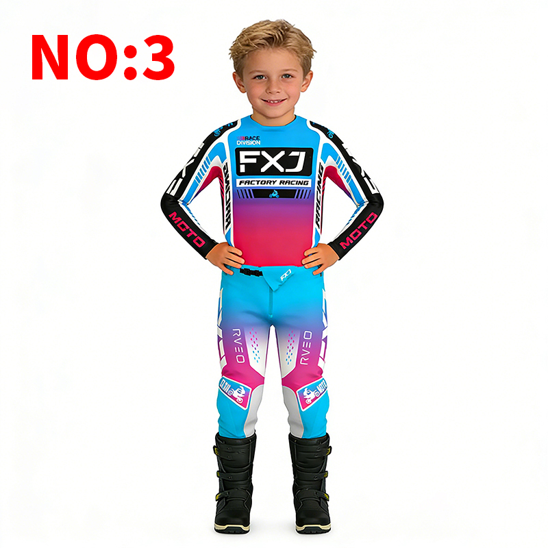 Pakaian anak motocross, jersey - Motorcycle Gear For Kids ulasan dan harga