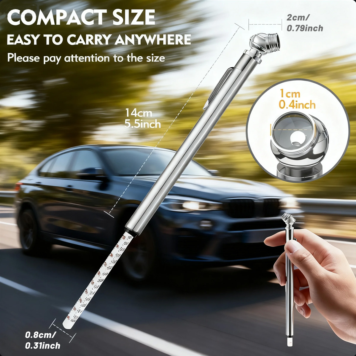 Alat Pengukur Tekanan Ban Penc - Tyre Pressure Gauge ulasan dan harga